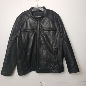 Wilsons Leather Black Thinsulate Thermal Motor Bikers Jacket XXL